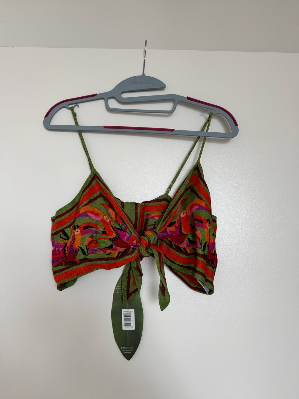FARM Rio Toucan Scarf Crop Top and Midi Skirt matching set - Picture 6 of 14